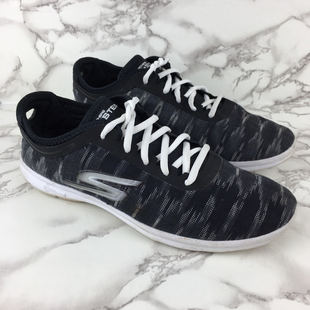 Skechers Go Step Black Athletic Shoes Size 8.5